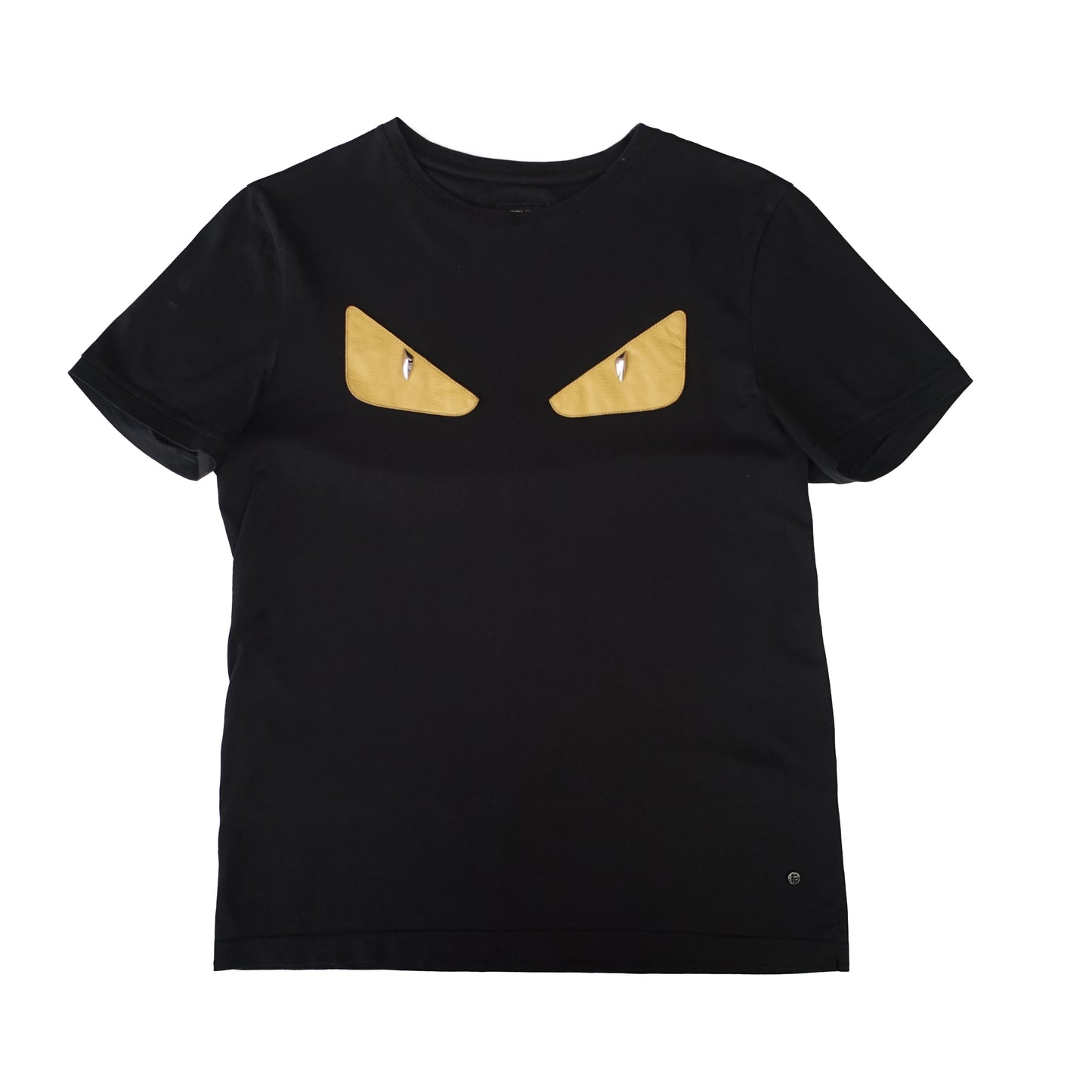 Fendi Black and Yellow Bag Bugs T-Shirt