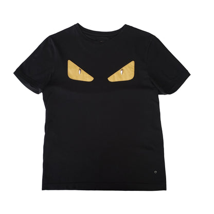 Fendi Black and Yellow Bag Bugs T-Shirt