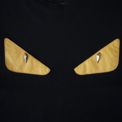 Fendi Black and Yellow Bag Bugs T-Shirt