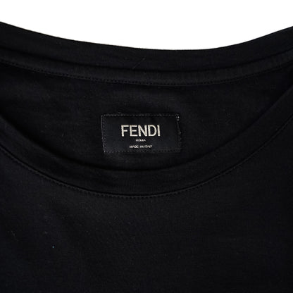 Fendi Black and Yellow Bag Bugs T-Shirt